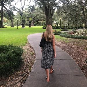 floral midi dress from abercrombie